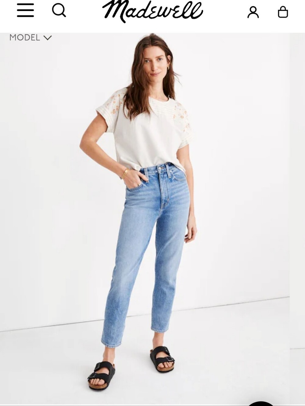 Madewell The Mom Jean in Melva Wash 26
